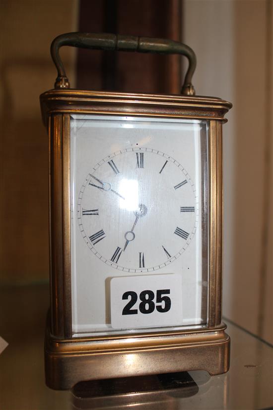 Brass carriage clock